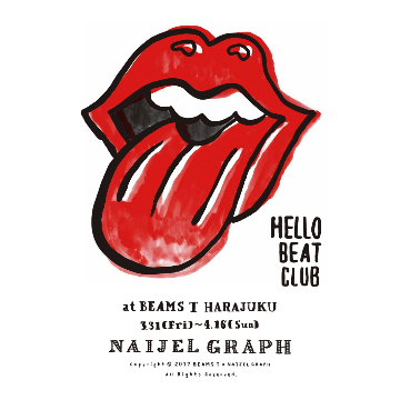 NAIJEL GRAPHによるアートエキジビション『HELLO BEAT CLUB』を「ビームスT 原宿」で開催